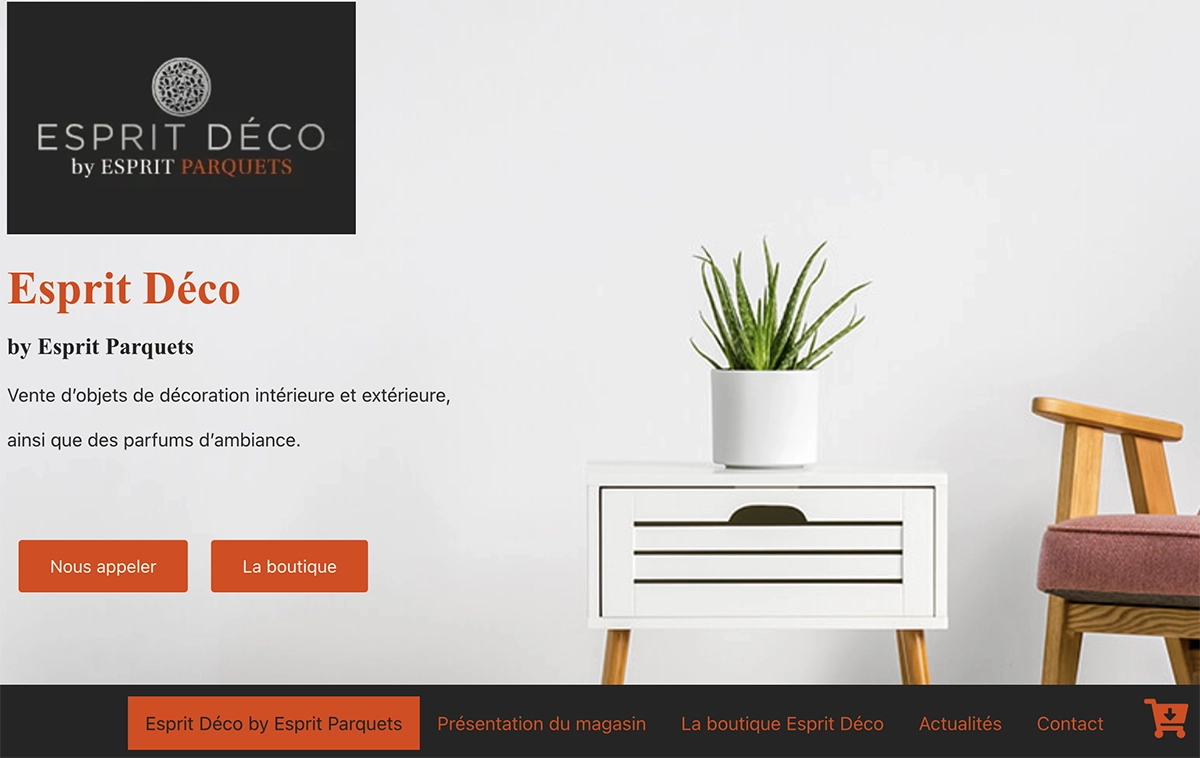 Nouveau site web Esprit Déco