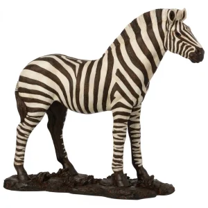 Zèbre résine noir et blanc par Esprit Déco - Magasin décoration à Estaires - 1