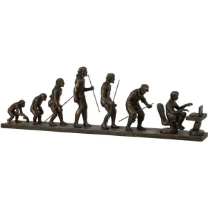 Evolution homme polyrésine bronze par Esprit Déco - Magasin décoration à Estaires - 1