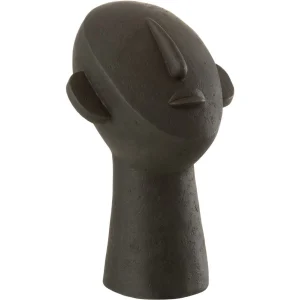 Statuette visage polyrésine noir par Esprit Déco - Magasin décoration à Estaires - 1