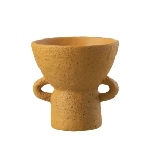 Vase Zenia céramique couleur ocre par Esprit Déco - Magasin décoration à Estaires - 1