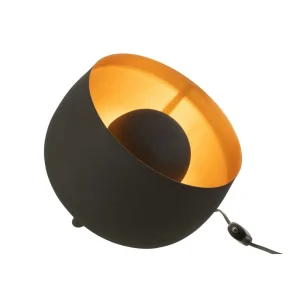 Lampe ronde small intérieur métal or et noir par Esprit Déco - Magasin décoration à Estaires - 2