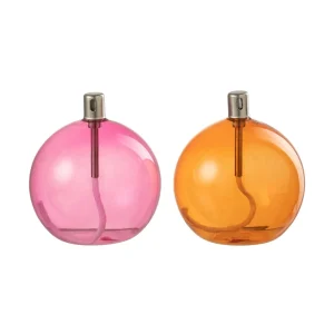 Lampe à huile ronde en verre multicolore par Esprit Déco - Magasin décoration à Estaires - 1