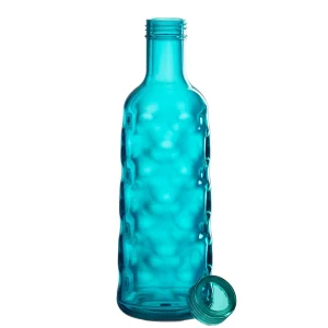 Bouteille Martelee plastique bleu par Esprit Déco - Magasin décoration à Estaires - 2
