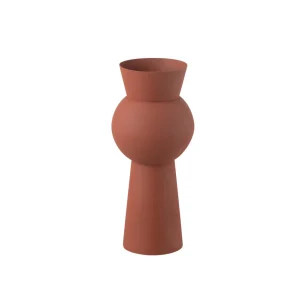 Vase Nala en métal couleur terracotta par Esprit Déco - Magasin décoration à Estaires - 1