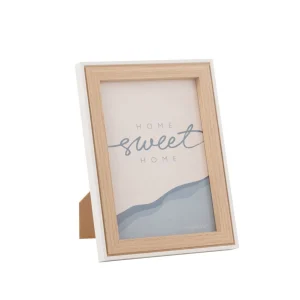 Cadre photo Chloe MDF naturel blanc par Esprit Déco - Magasin décoration à Estaires - 1