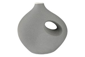 Vase RADON gris Hauteur 21 cm