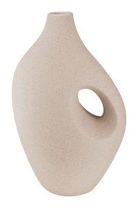 Vase RADON beige Hauteur 28,5 cm