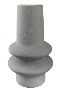 Vase RADON gris Hauteur : 19,5cm