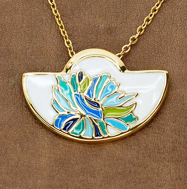Collier acier et émail – Image 3