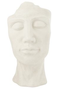 Cachepot David Argile Blanc Large