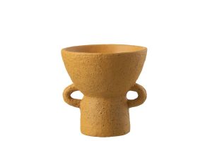 Vase Zenia Ceramique Ocre Small