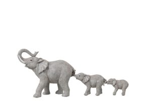 Elephant 3 Resine Gris
