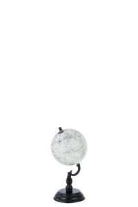 Globe Sur Pied Bois Gris/Noir Small