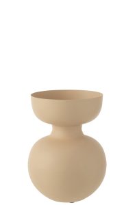 Vase Thibault Aluminium Beige Small
